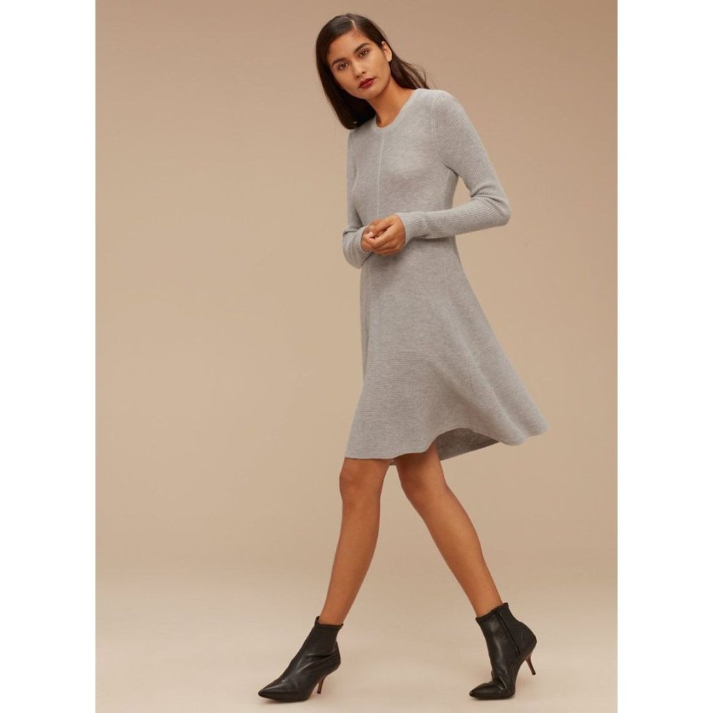 Aritzia BABATON Gray Maloney Sweater Dress sz M Women's - Picture 15 of 15